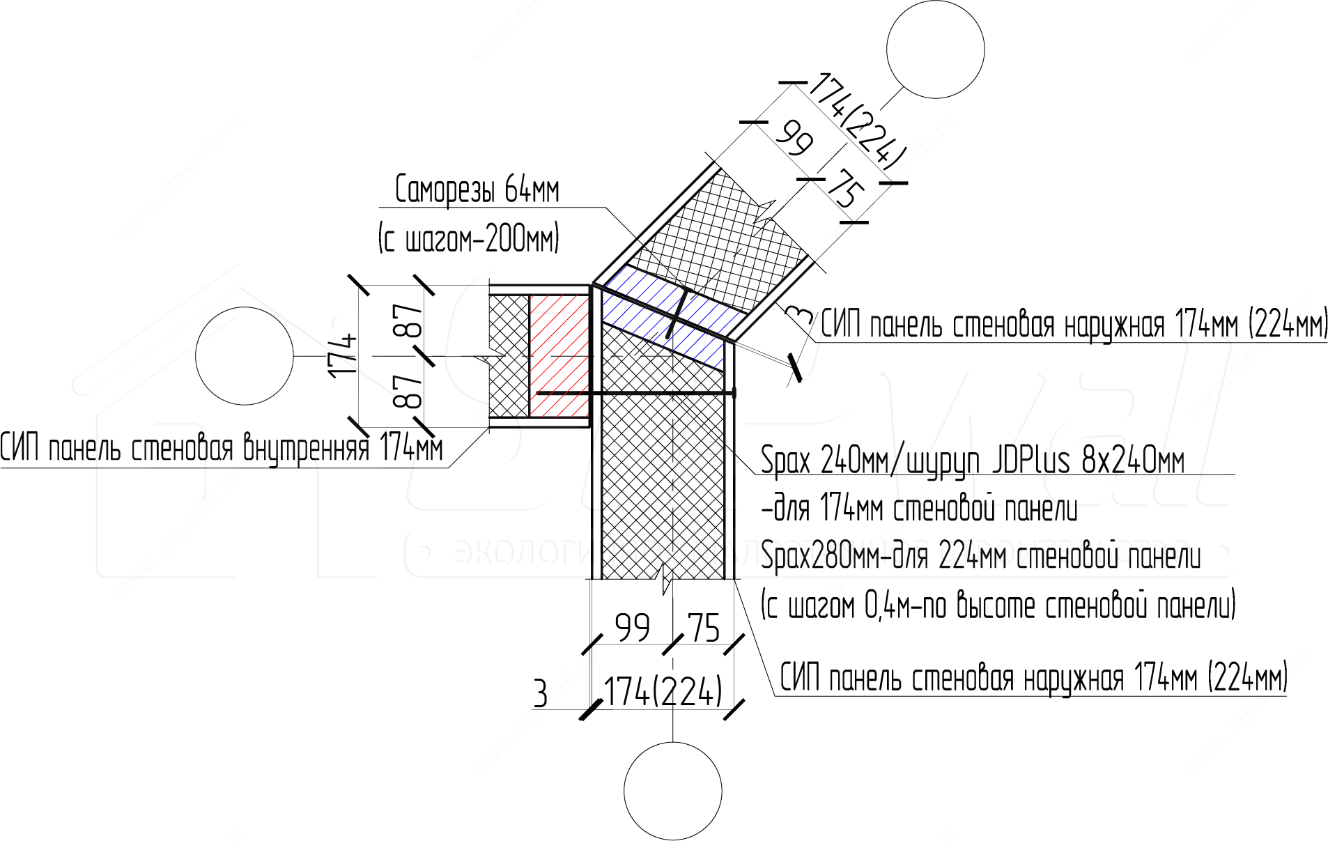 Вопрос-ответ Устройство стыков стеновых СИП панелей Дома и каркасных стен  компания SIPwall (ЭКОПАН).